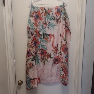 City Sailor Floral Pink Scarf (J65)